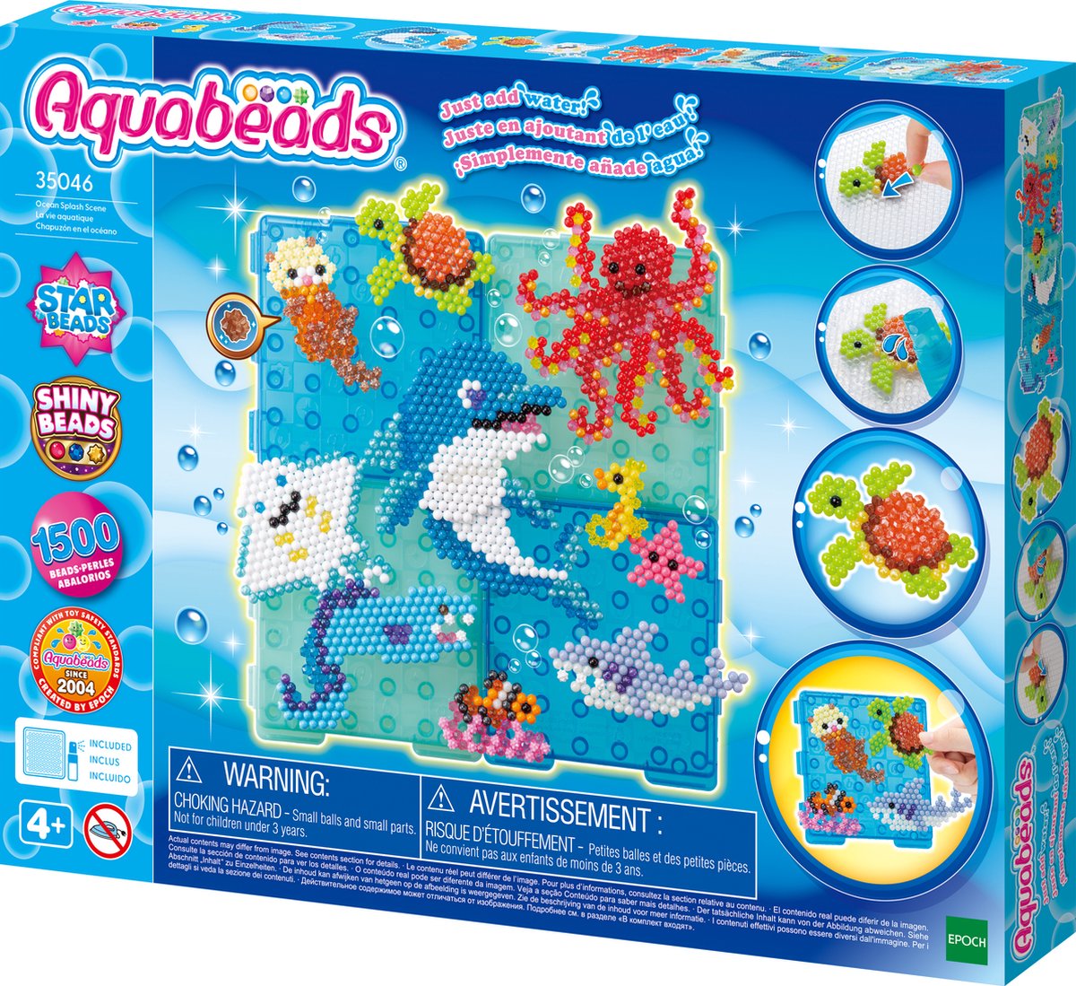 Aquabeads havdyrsæt - komplet sæt - inklusive 1500 perler