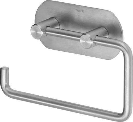 Tiger Rondo - toiletrulleholder uden klap - uden boring - 3m tape - børstet rustfrit stål
