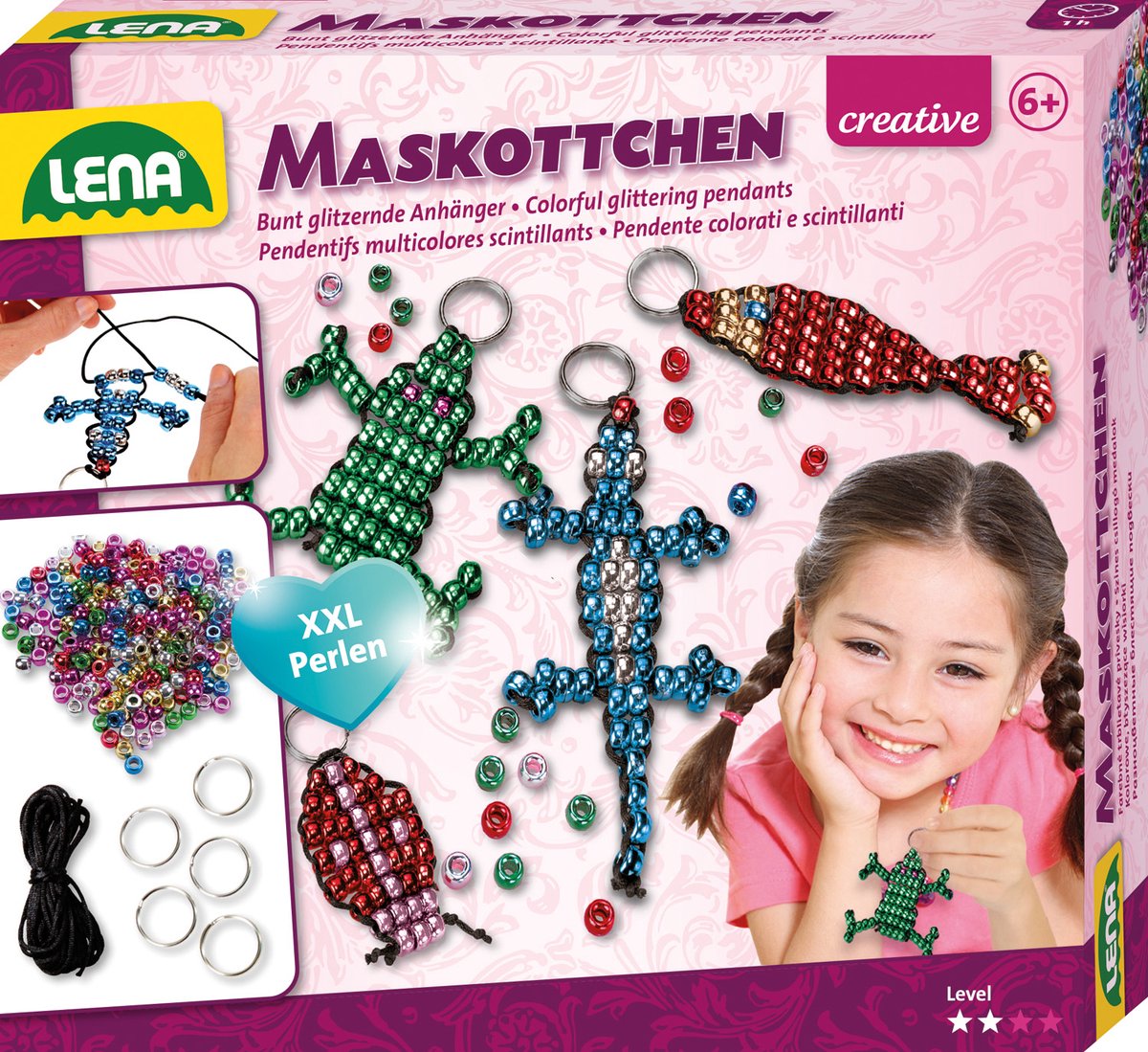 Lena diy sæt nøglering junior 296 stk