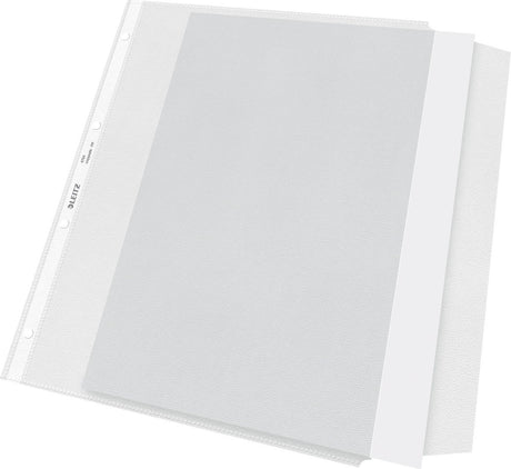 Leitz premium udstillingstaske med klap - a4 - 30 % genbrugsplast - 13 mm - 50 stykker - gennemsigtig