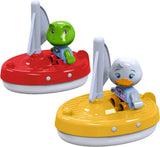 Aquaplay big - - 2 sejlbåde + 2 figurer - vandbanetilbehør