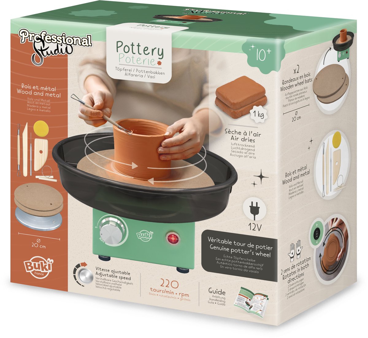 Buki frankrig buki - pottemagerekspert - hobbypakke - modelleringssæt - modellering