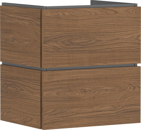 Hansgrohe xilesa e - badeværelsesmøbel - 580 470mm størrelse - 2 skuffer - til håndvask - kashmir eg