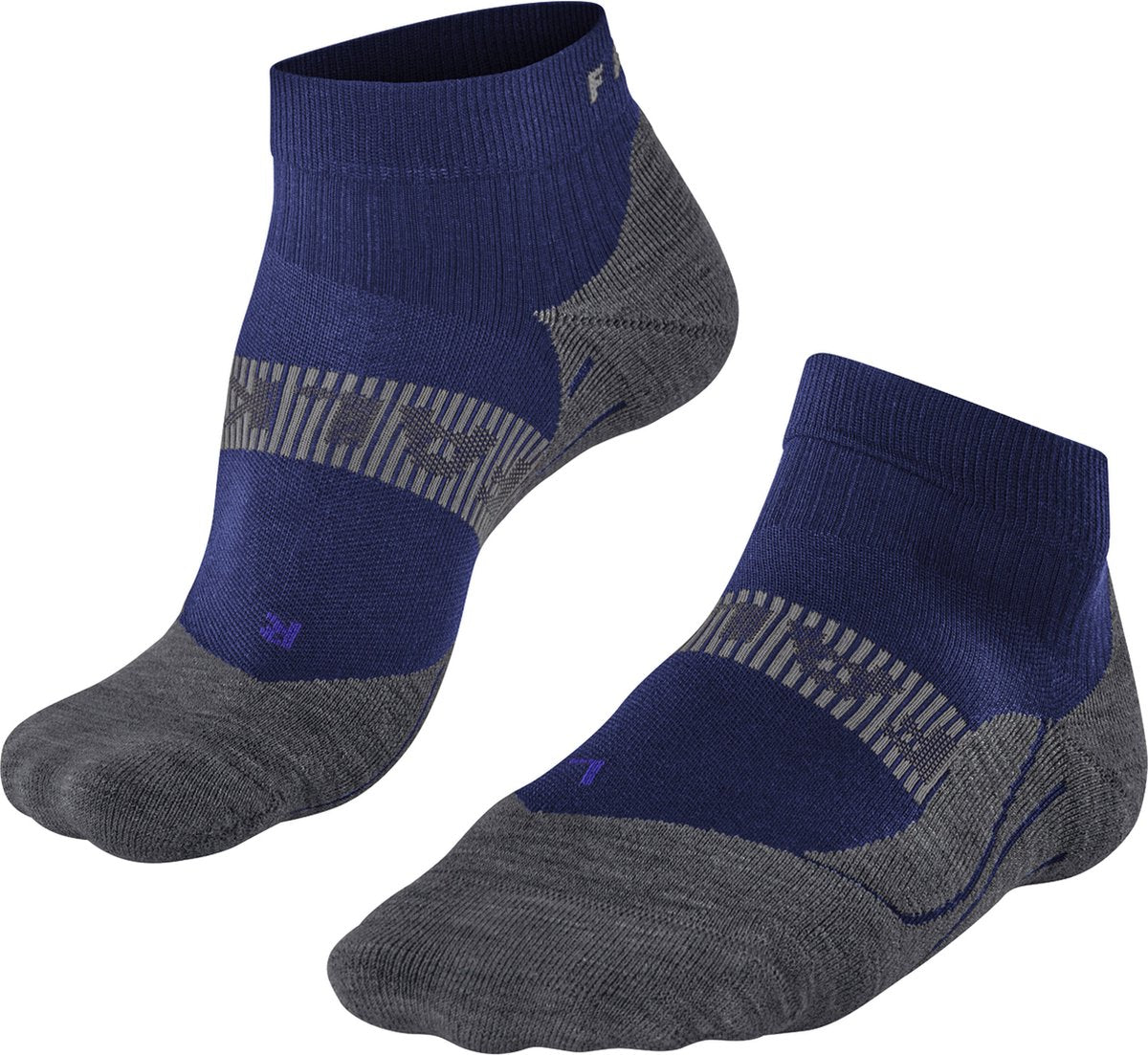 Falke ru4 cool short anti-blister funktionelt materiale løbestrømper herre blå - str. 42-43