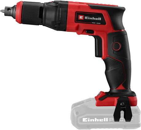Einhell batteri gipspladeskruetrækker te-dy 18 li solo - power x-change - 18 v li-ion - 4000 t min - dybdestop - kontinuerlig drift - inkl. kuffert e-boks s35 - ekskl. batteri og oplader