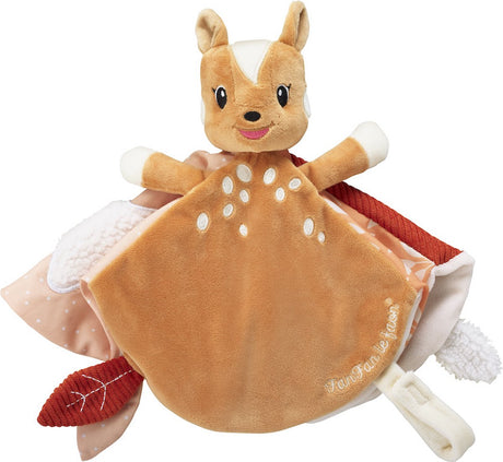 Sophie the giraffe putte klud vifte fan the deer - baby putte klud - barselsgave - baby shower gave - fra 0 måneder - 15 x 15 cm