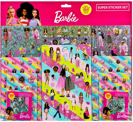 Umærket sans marque super klistermærke sæt barbie