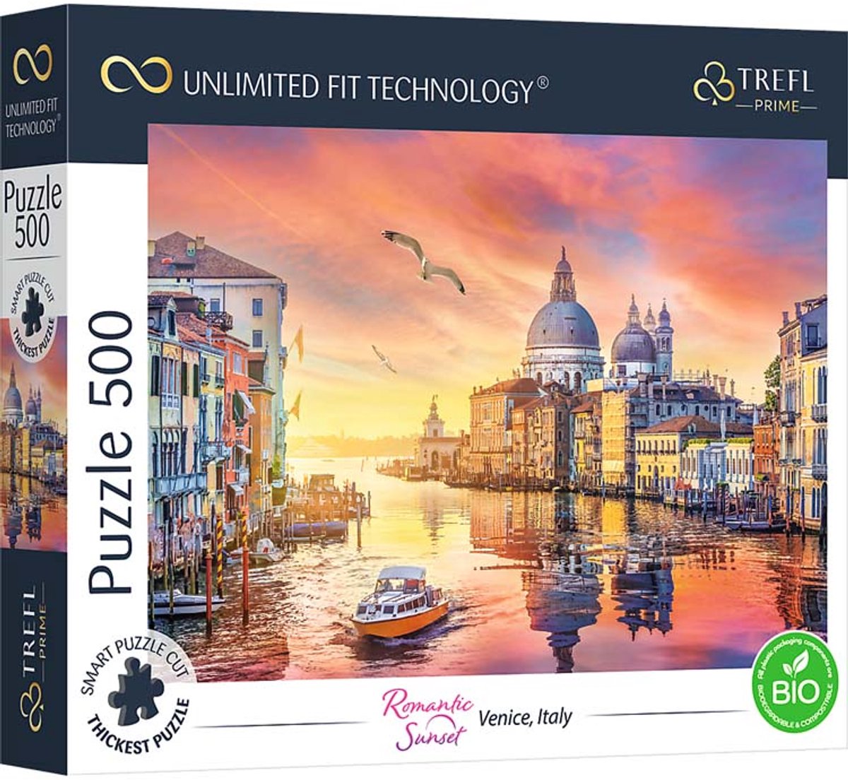 Trefl puslespil Venedig 500 brikker - farverigt karton FSC.
