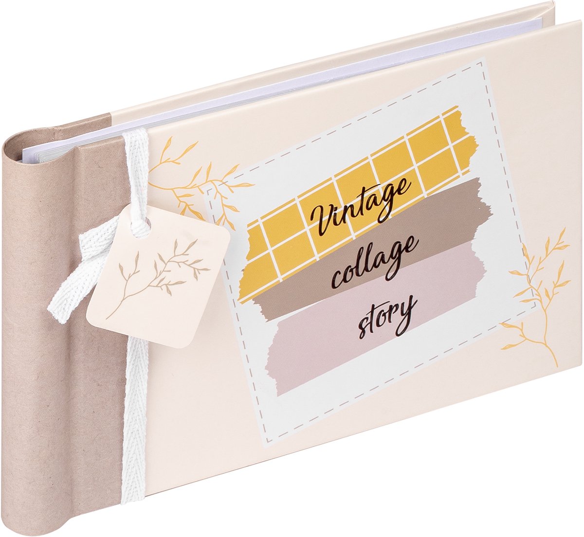 Walther ma-136 vintage - mini lager album med spiral - 36 billeder 10 x 15 cm - beige brun