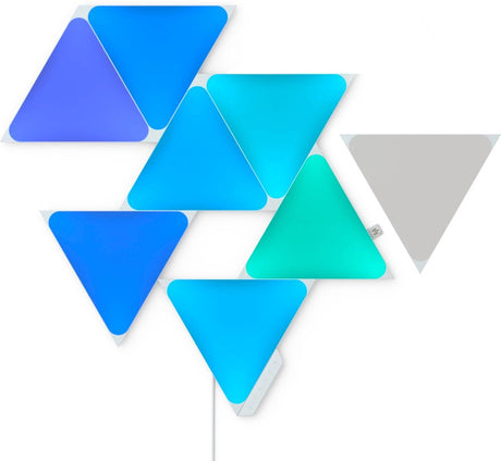 Nanoleaf shapes mini trekanter udvidelsespakke - 10 paneler - smart belysning - siri, google