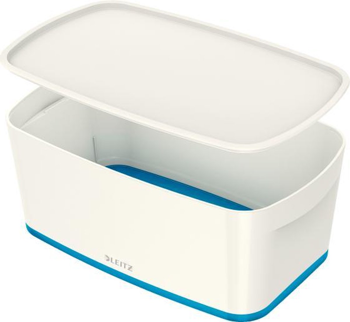 Leitz mybox® small med låg, opbevaringsboks - blå hvid