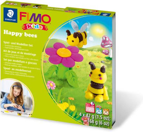 Fimo kids 8034 - ovnhærdende modeller - formlegesæt glade bier