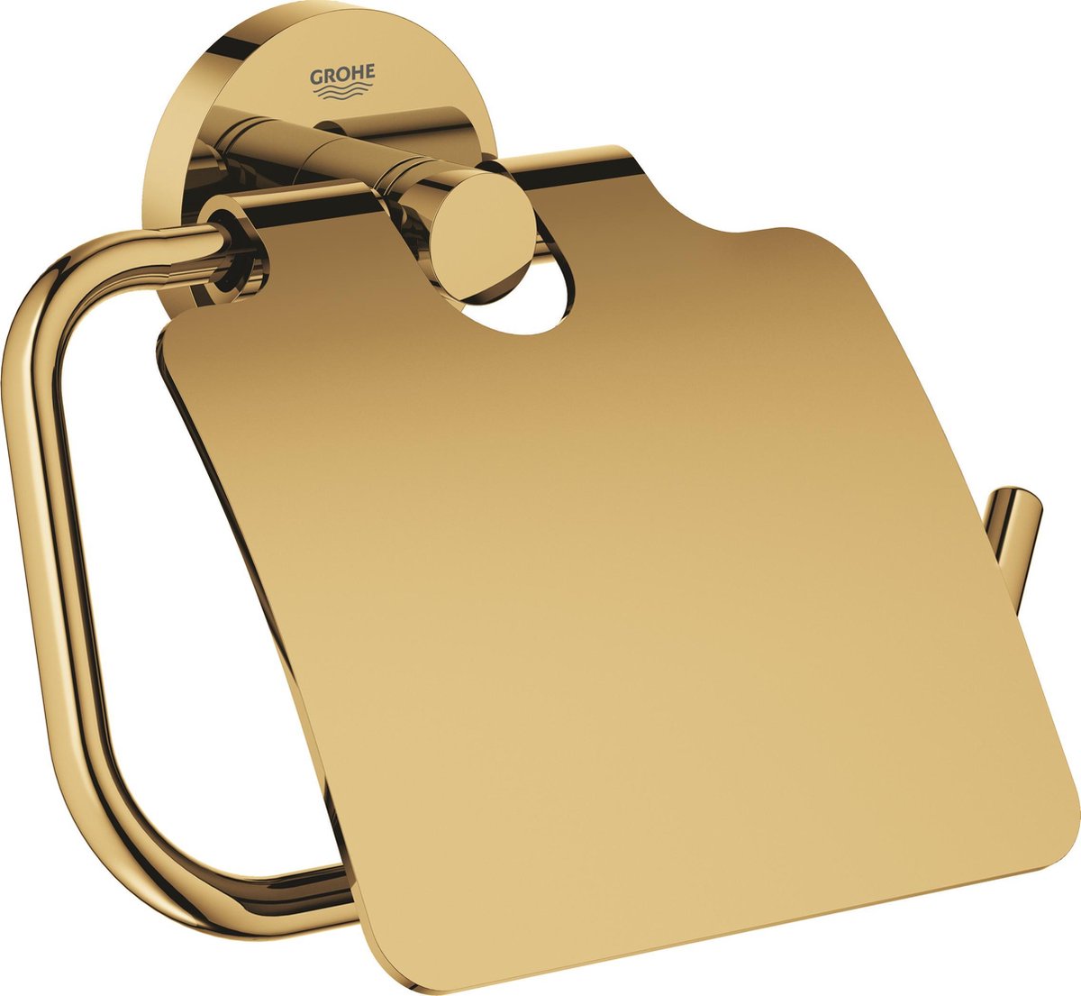 Grohe essentials toiletrulleholder - med låg - cool sunrise (skinnende guld) - 40367gl1