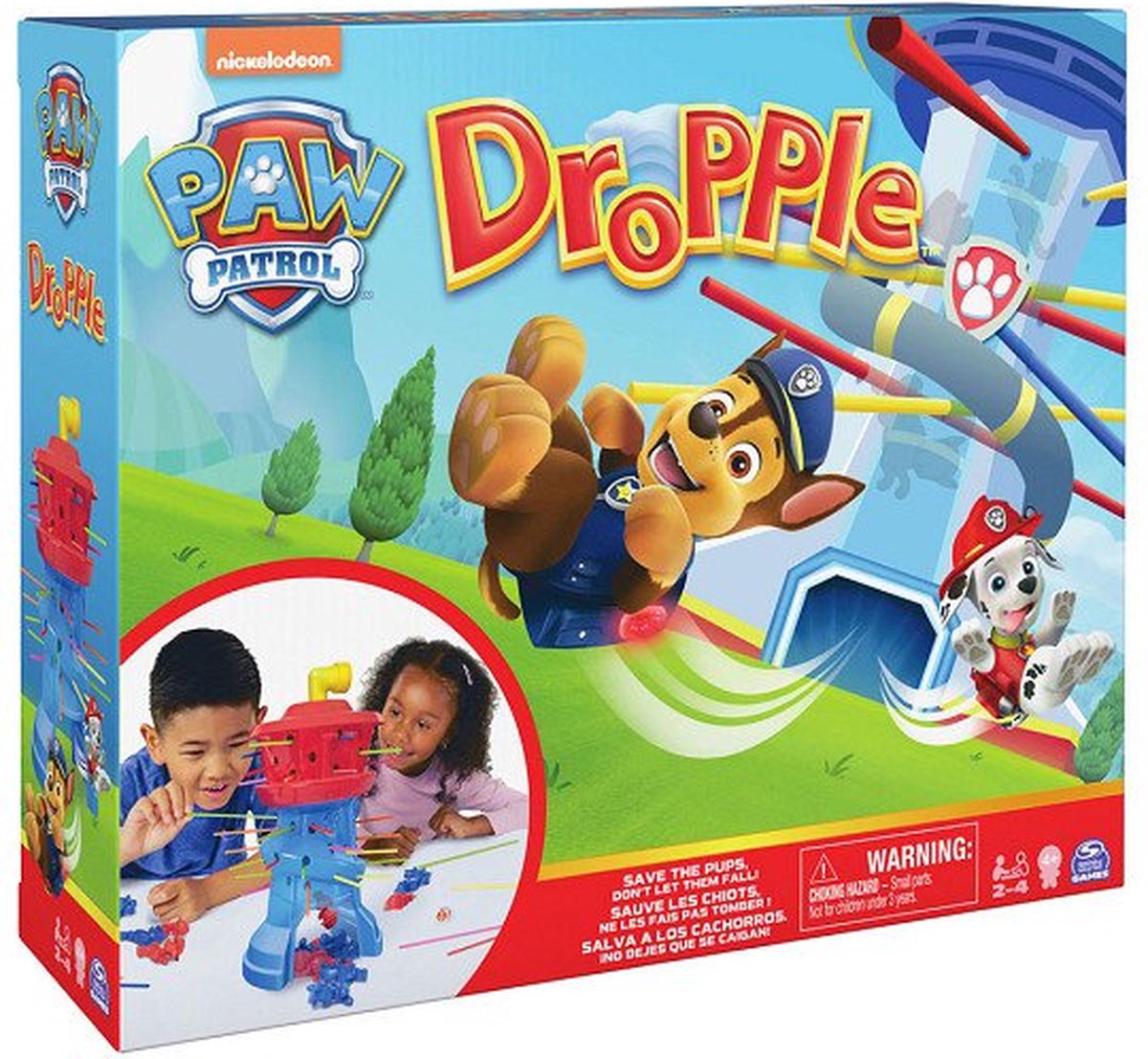 Spin master spil paw patrol drople game - pædagogisk brætspil til børn
