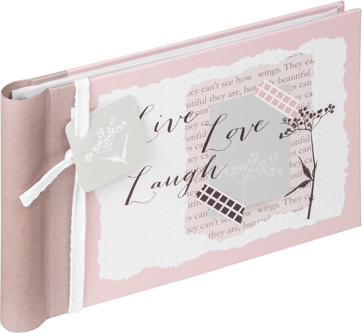 Walther ma-135 dejlig - mini indstiksalbum med spiral - 36 billeder 10 x 15 cm - pink mønstret