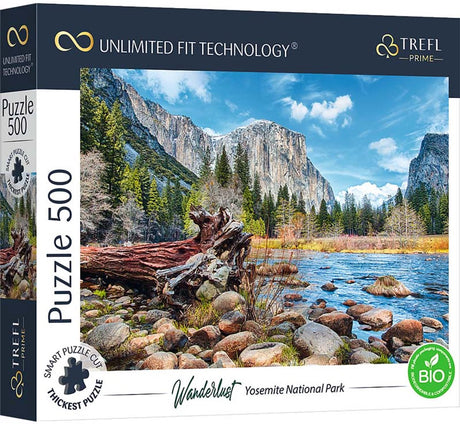 Trefl puslespil 500 brikker Yosemite National Park FSC bæredygtigt pap.