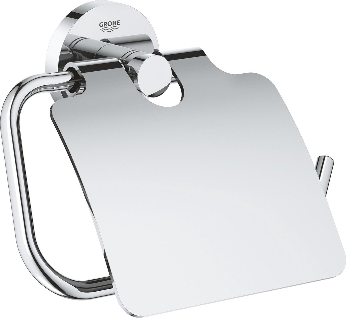 Grohe essentials toiletrulleholder - med låg - krom