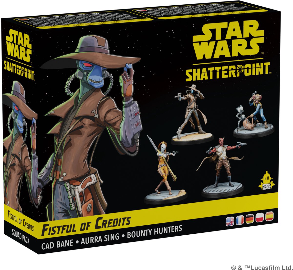Atomic masse spil star wars shatterpoint knytnæve fuld af kreditter cad bane squad pack - en fr de pl es