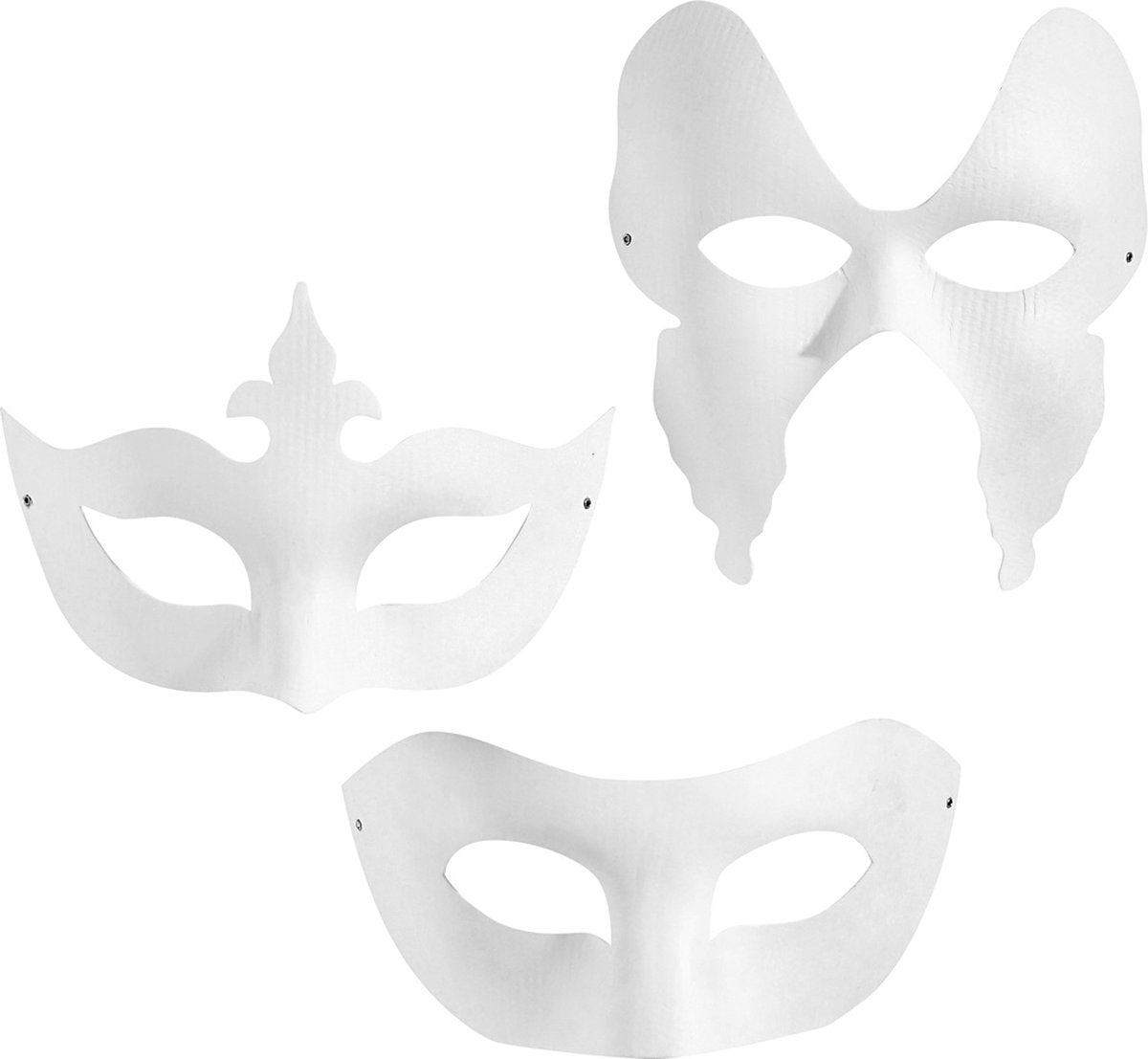 Creativ virksomhed https: www.cchobby.nl masks-h-10-20-cm-w-18-20-cm-white-3x4-piece-1-box