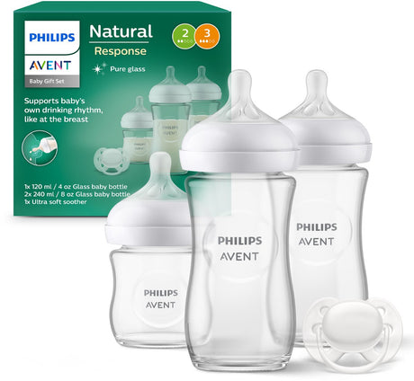 Philips avent natural response glasflaske - startsæt til nyfødte babyer scd878 11