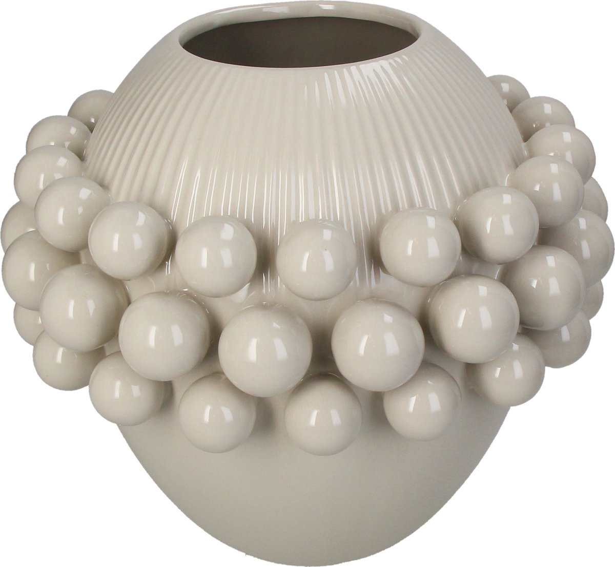 Hd collection vaas bal aardewerk 27,2x27,2x24,5cm