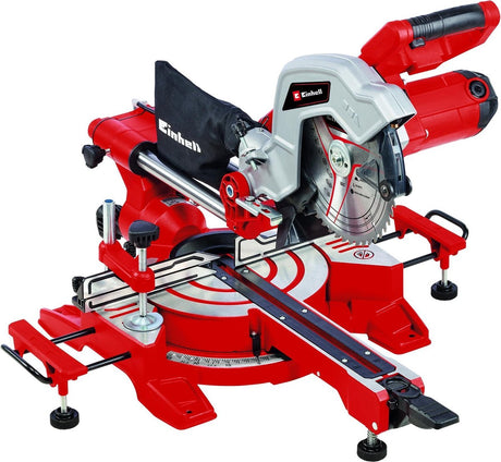 Einhell radial-, kap- og geringssav - tc-sm 216 - 1600w - ø216 mm - 48 tænder savklinge - med laser