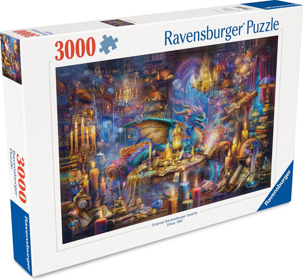 Ravensburger - fortryllet bibliotek - puslespil - 3000 brikker