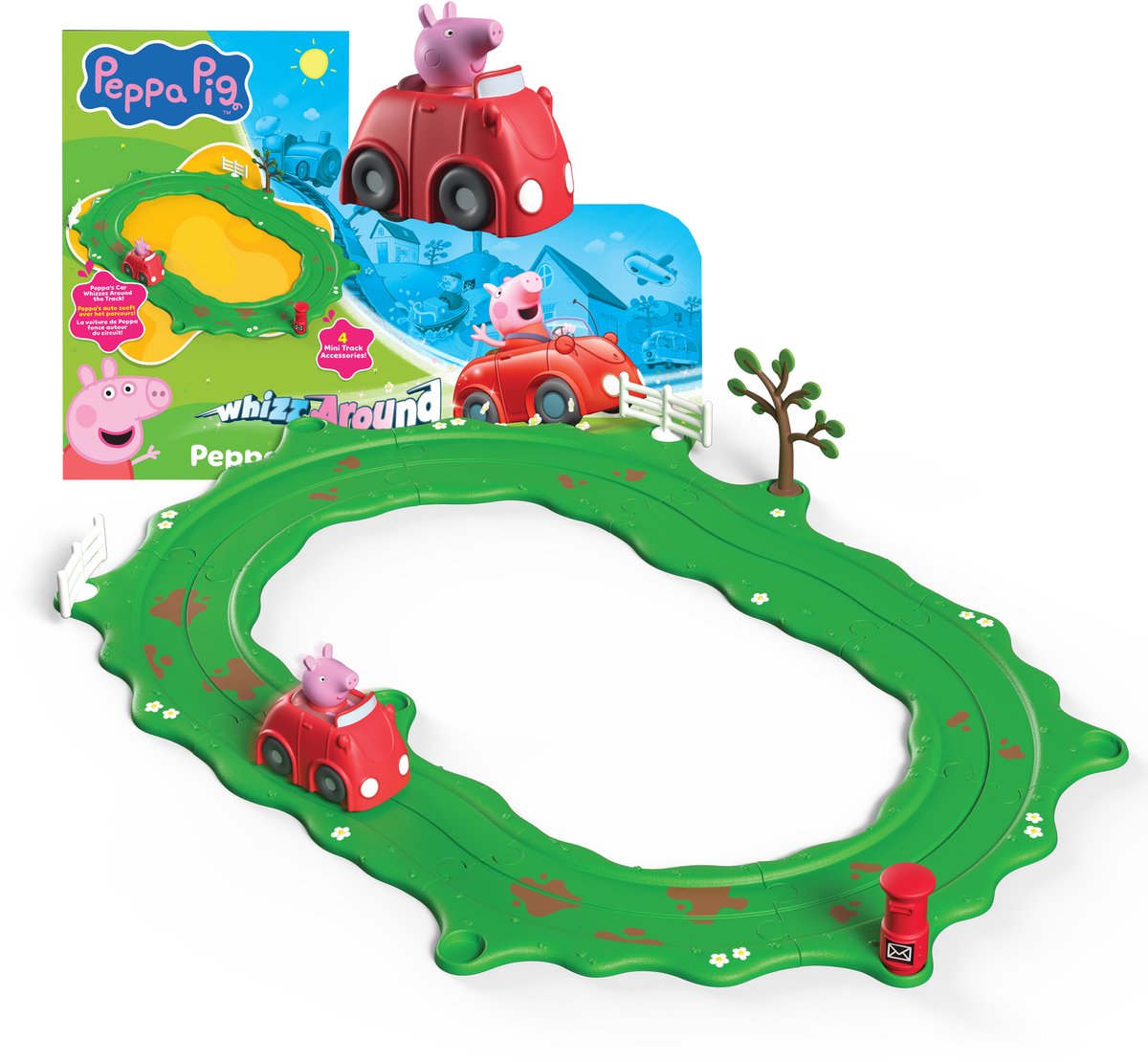 Gear2play peppa pig suser rundt - peppas lille røde bilsæt