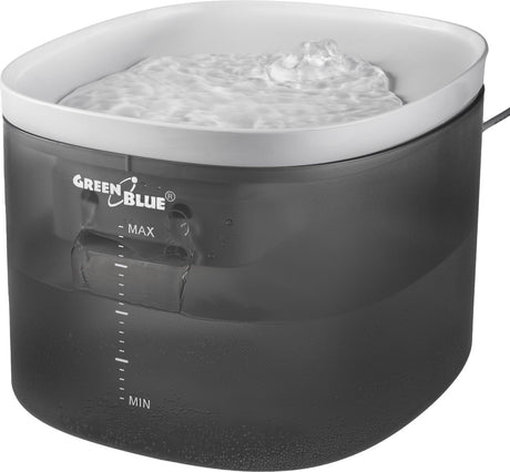 Greenblue - automatische waterdispenser - drinkfontein kat hond - drinkbak voor huisdieren - 3l - usb 5v1a, gb392 - grijs