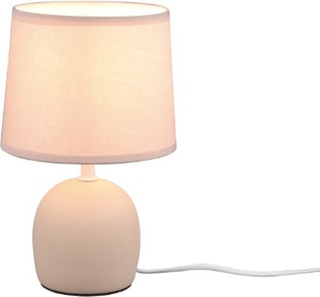 Rl live your light reality malu - bordlampe - beige - ekskl. 1x e14 4 w - ledningskontakt