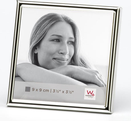 Walther design chloe - fotoramme - fotostørrelse 9 x 9 cm - sølv