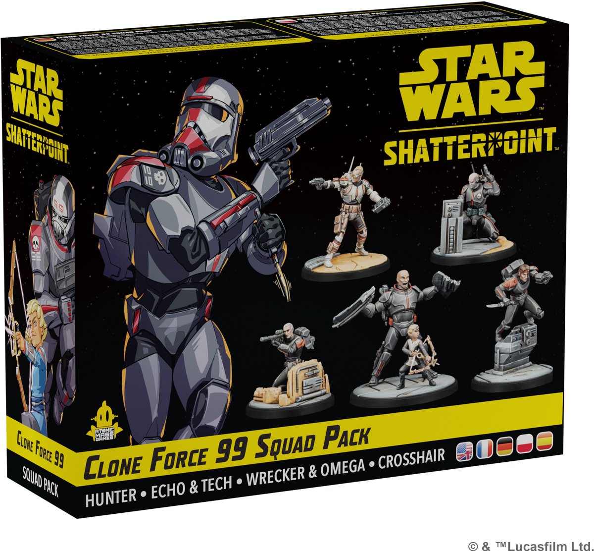 Atomic masse spil star wars shatterpoint visdom af rådet - bordplade miniaturer spil - atom masse