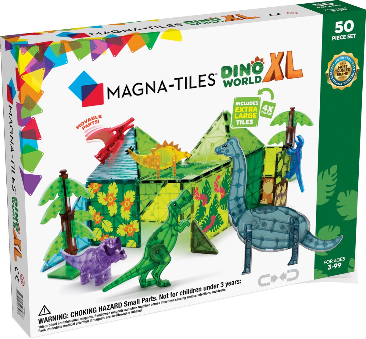 Magna fliser | dino world xl sæt 50 dele