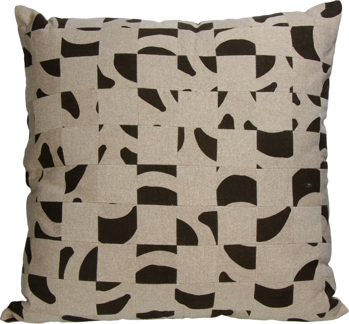 Hd collection cushion cotton brown 50x50cm