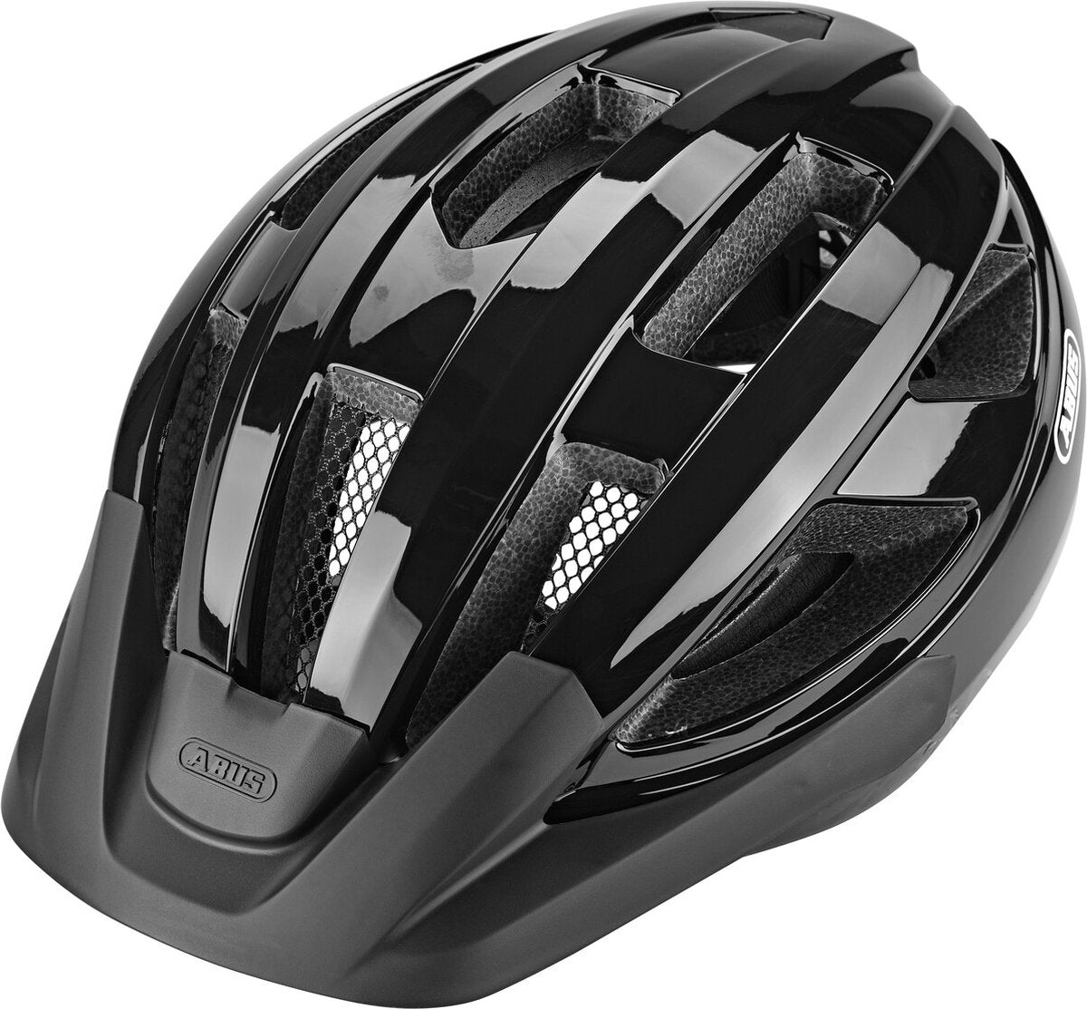 Abus hjelm macatgoud skinnende fløjl sort m 52-58 cm