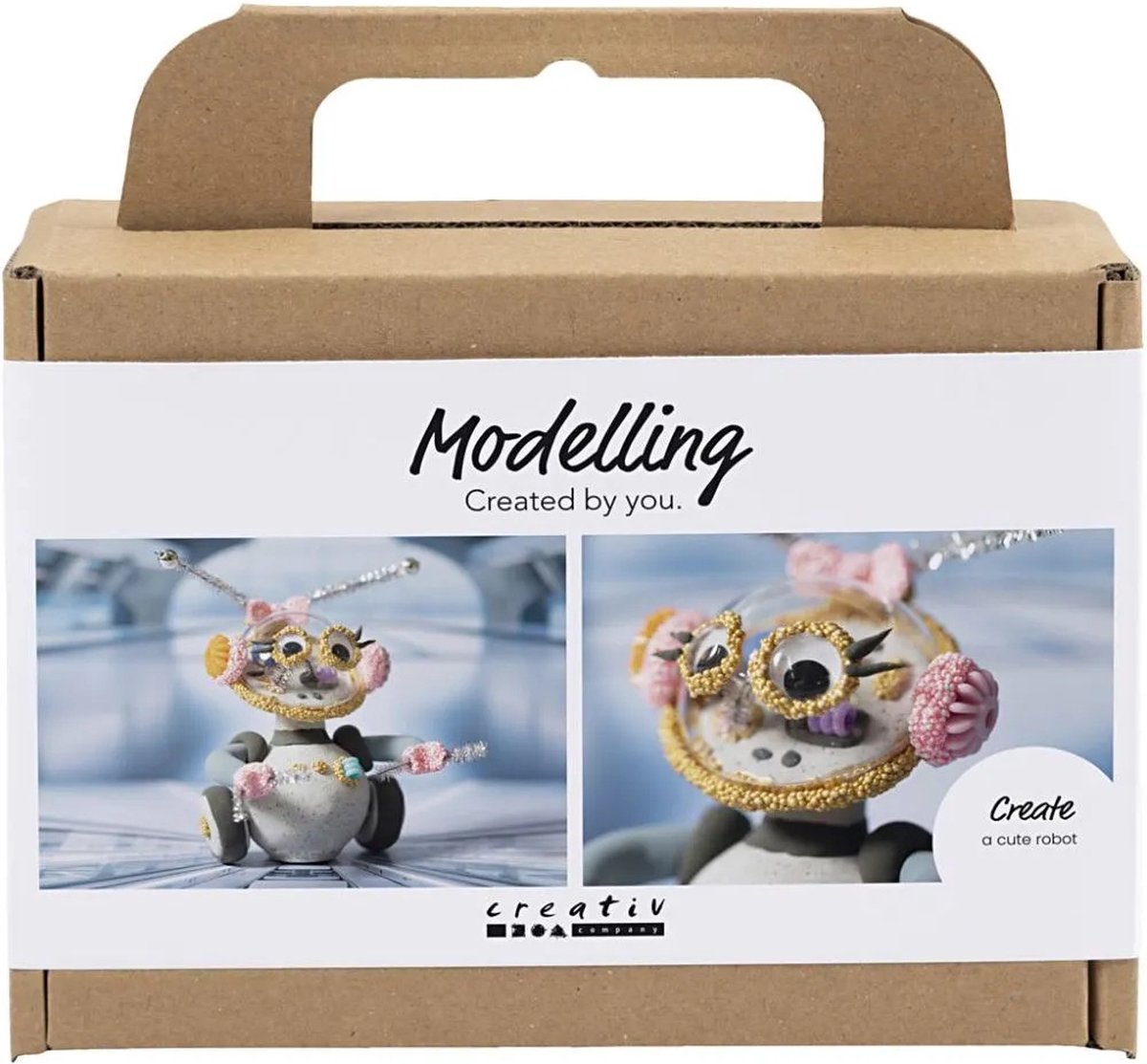 Kreativ virksomhed https: www.cchobby.nl mini-hobbyset-boetseren-robot-grey-pink-1-doos