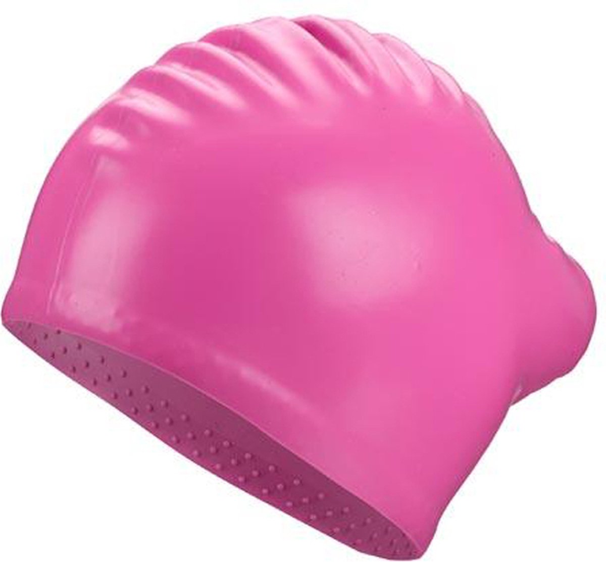 Beco badehætte - langt hår - pink - silikone - unisex - one size
