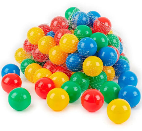 Bieco 100 bolde farve pop – bold pit bold sæt – spille bolde til bold pit bold telt – 6 cm