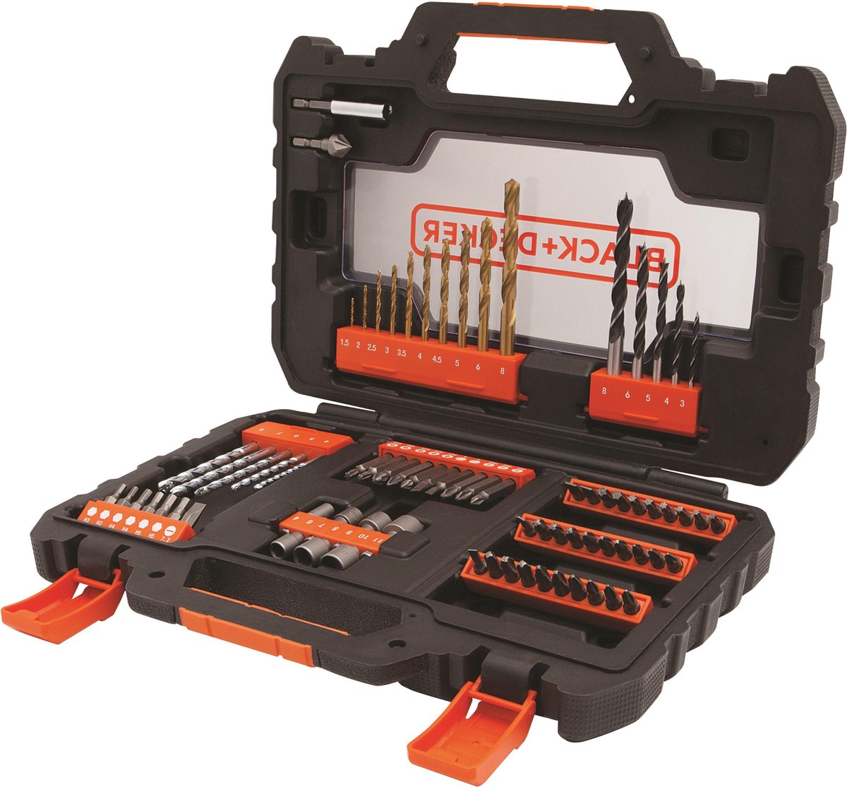 Black+decker 76-delt skrueboresæt - a7231-xj