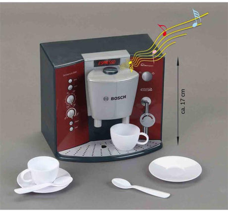 Klein toys bosch legetøjskaffemaskine - kaffemaskine - inkl. 2 kopper - inkl. lyd - rød