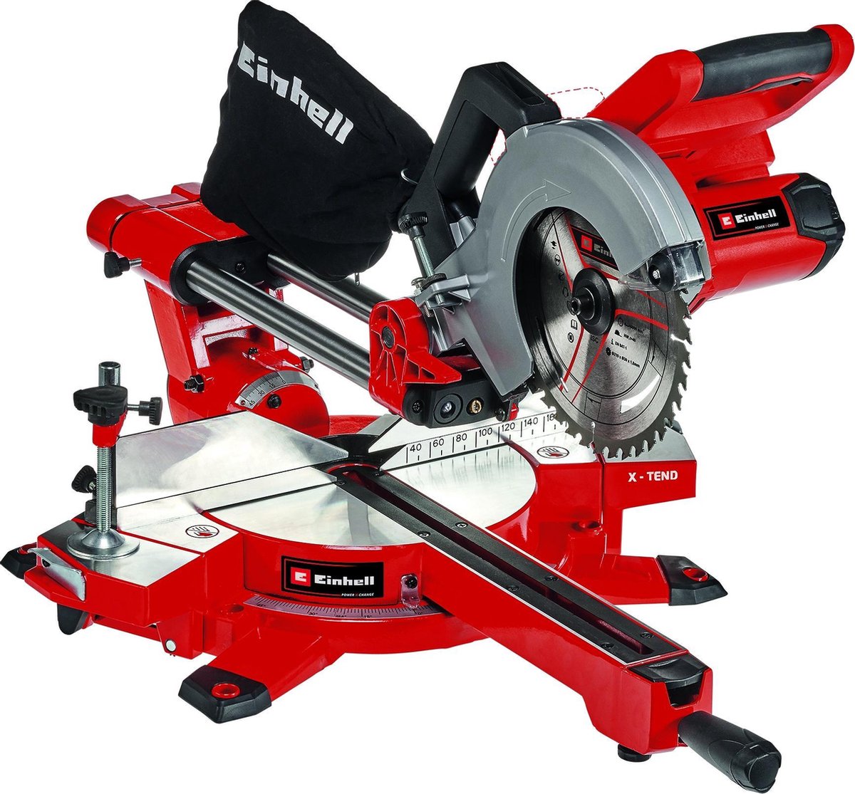 Einhell batteri radial skærgeringssav te-sm 36 210 li solo - power x-change - 36 v li-ion - ø210 mm - inkl. 40 tands savklinge - ekskl. batteri og oplader