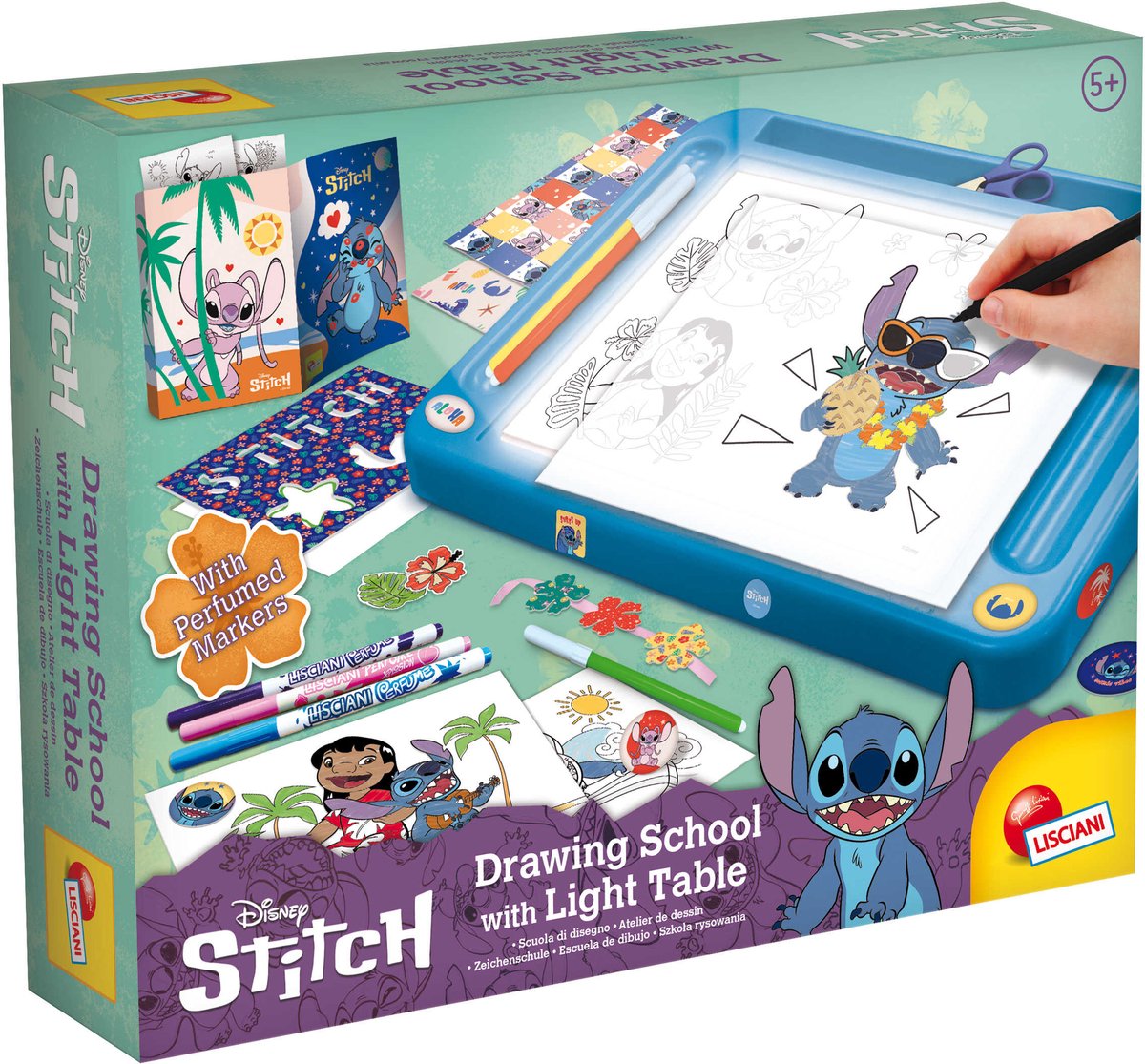 Lisciani stitch tegneskole med lysbord