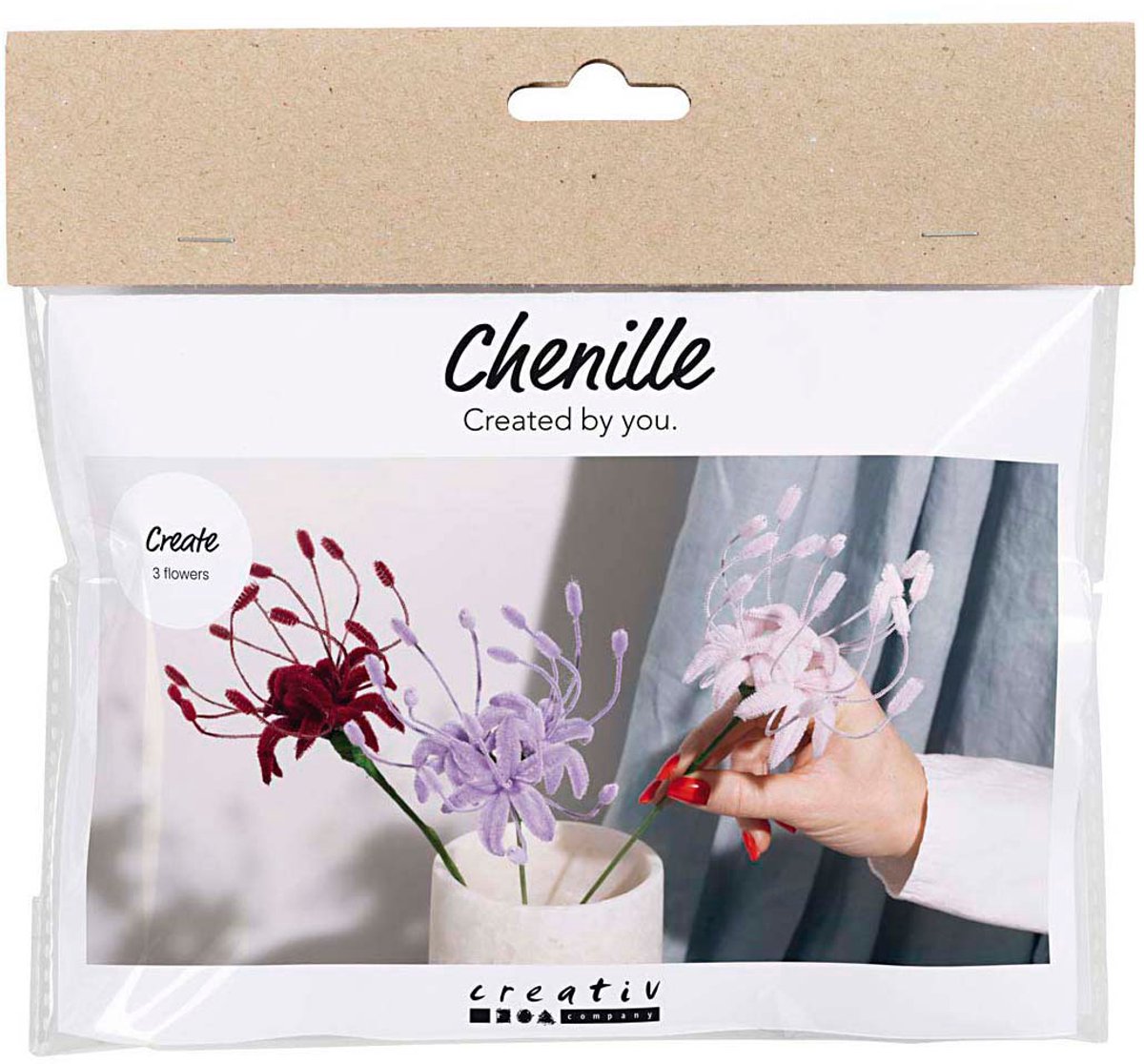 Creativ virksomhed https: www.cchobby.nl mini-hobbyset-flowers-from-chenille-wire-lily-light-pink-light-purple-dark-red-1-box