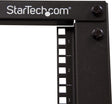 Startech .com 12u open-frame serverrack med 4 stolper med justerbar dybde inkl. hjul, nivelleringsfødder og kabelkroge
