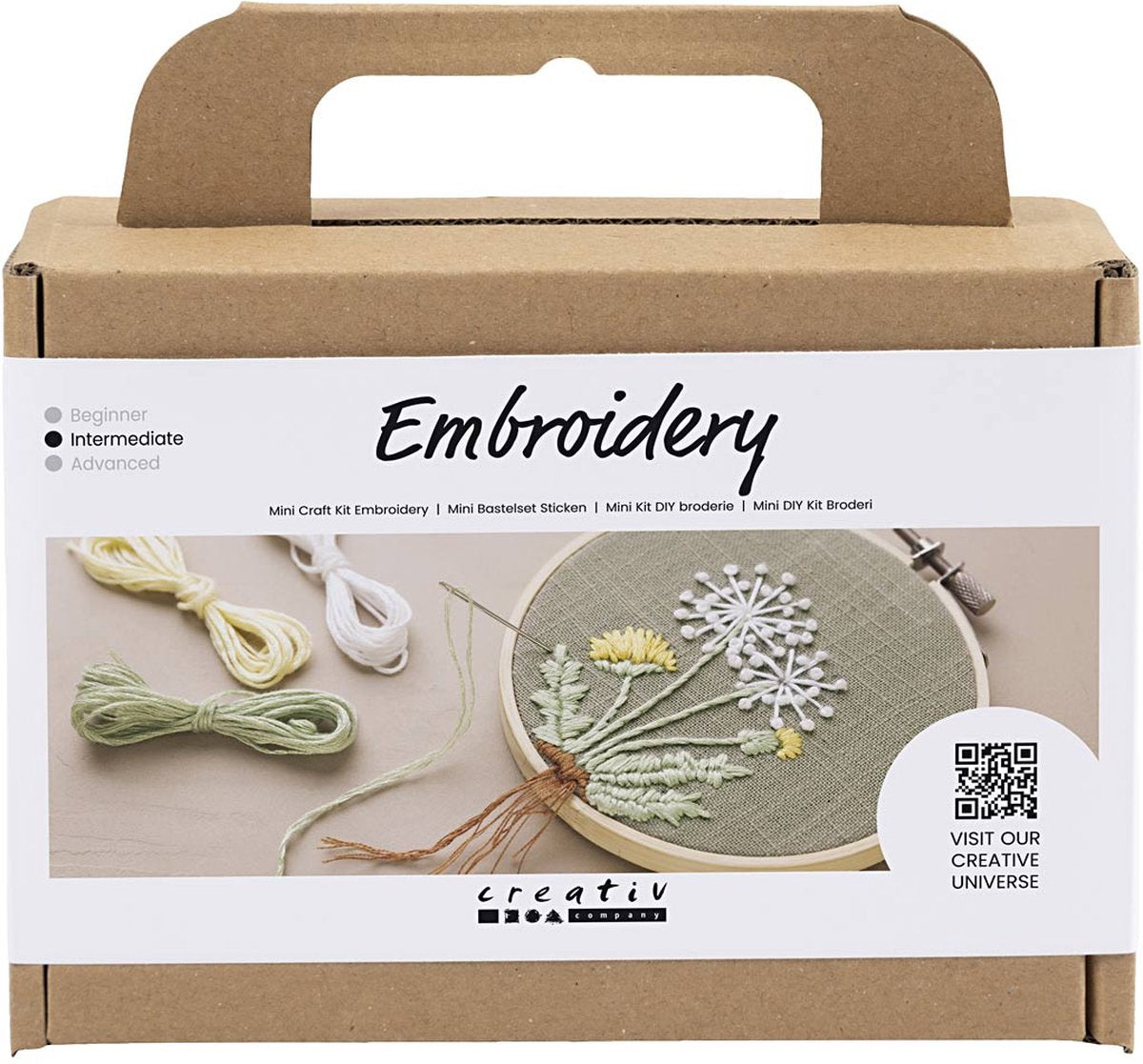 Creativ Company Mini Hobbyset Embroidery Wall Hanger