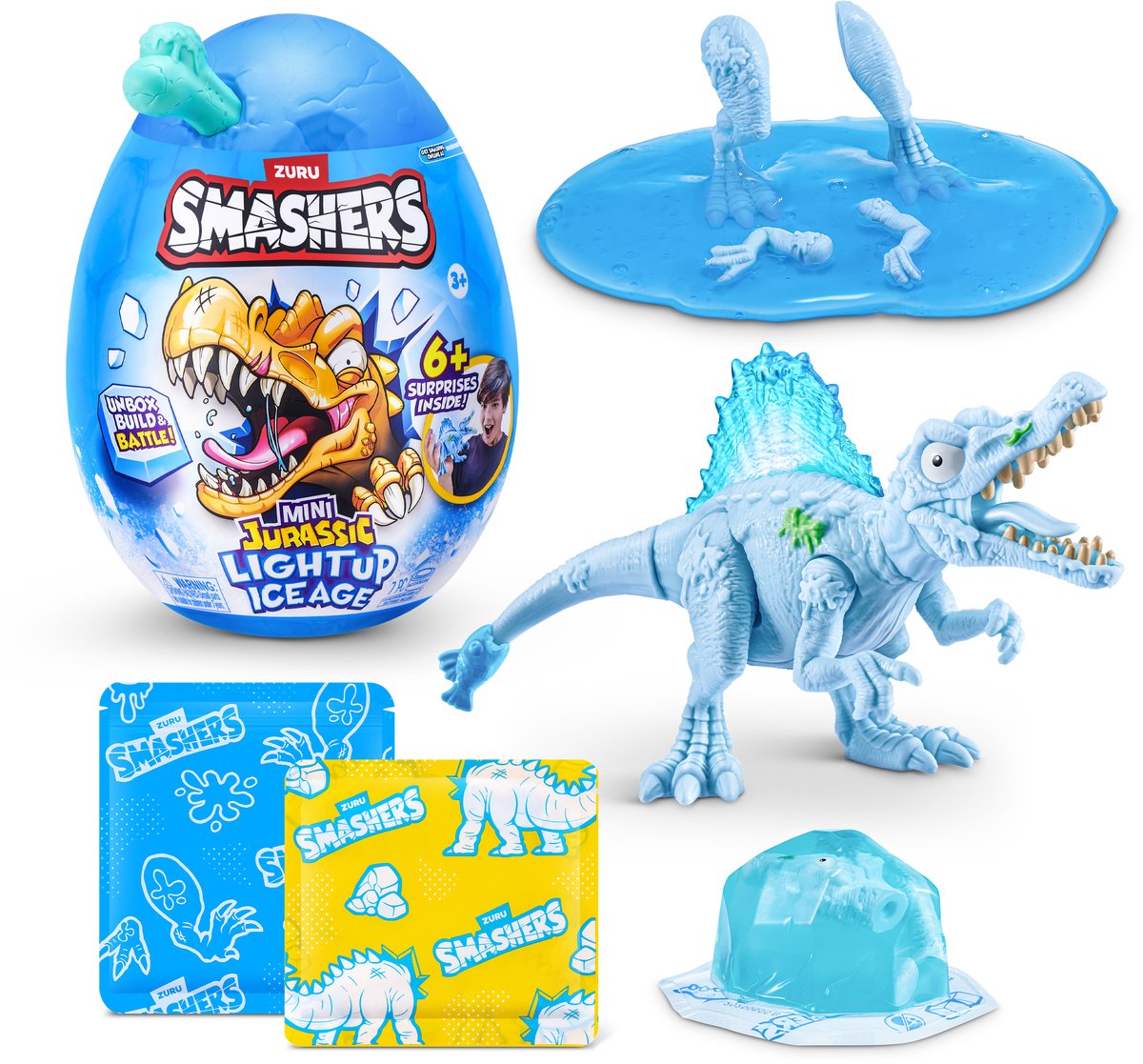 Smashers jurassic ice age mini æg (spinosaurus)