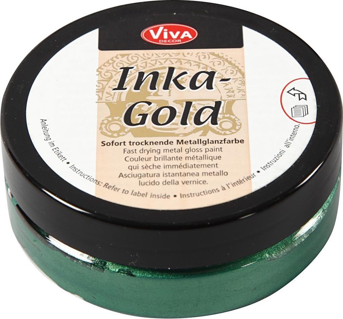 Viva inka-guld, 50 ml, smaragd