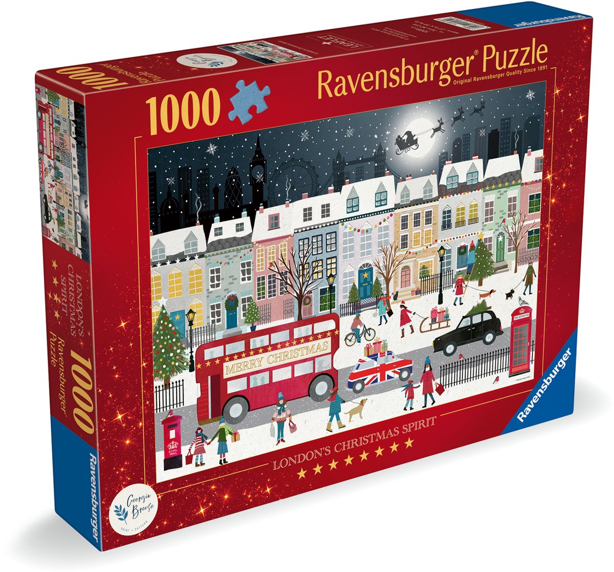 Ravensburger - London's Christmas Spirit - puslespil - 1000 brikker