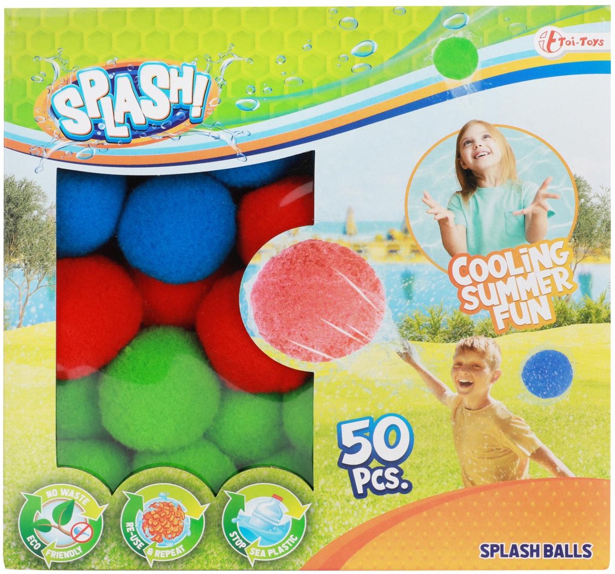 Splash - super bolde - 50 stk - ø5cm - miljøvenlig