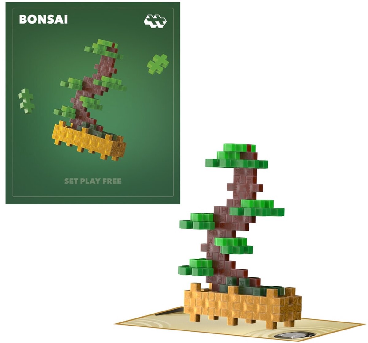 Plus-plus plantepakke blomsterbonsai 4338 - botanisk byggelegetøj - byggelegetøj - sæt med 50 byggeklodser - fra 5 år